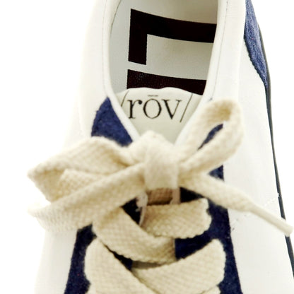 [New outlet] Rove rov leather low-cut sneakers white x navy [39] [Condition rank N-] [Men&