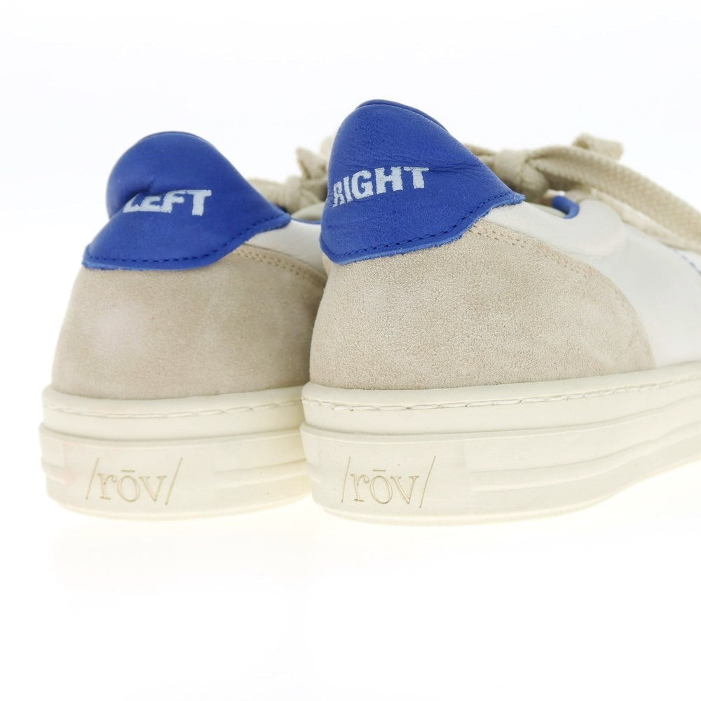 [New outlet] Rove rov leather low-cut sneakers white x blue [39] [Condition rank N-] [Men&