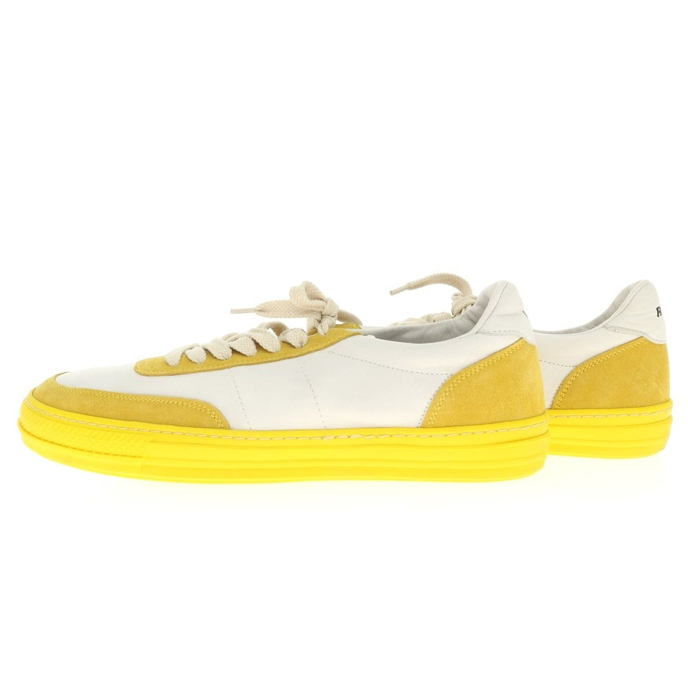 [New outlet] Rove rov leather low-cut sneakers white x mustard yellow [39] [Condition rank N-] [Men&