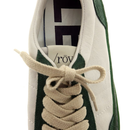 [New outlet] Rove rov leather low-cut sneakers white x green [39] [Condition rank N-] [Men&