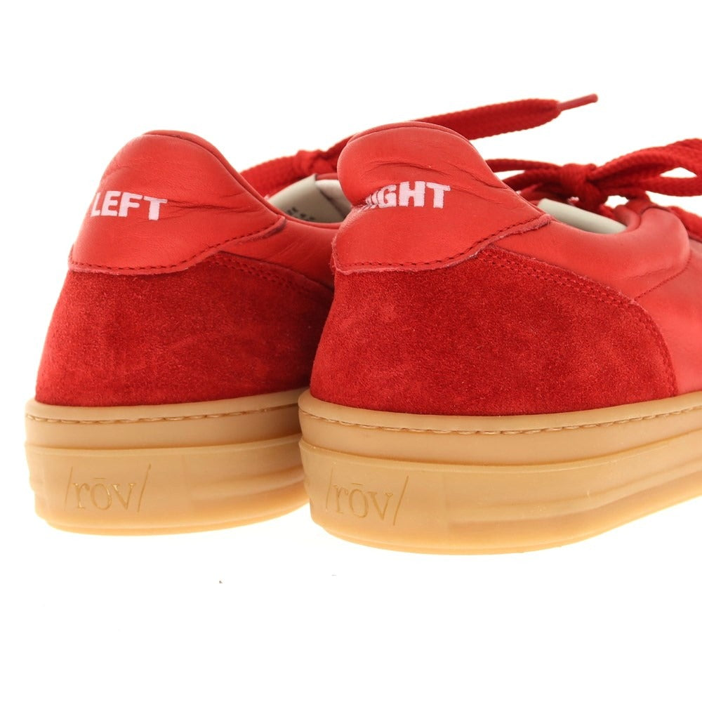 [New outlet] Rove rov leather low-cut sneakers red [41] [Condition rank N-] [Men&