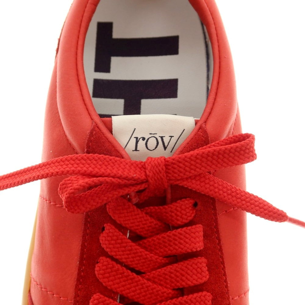 [New outlet] Rove rov leather low-cut sneakers red [41] [Condition rank N-] [Men&