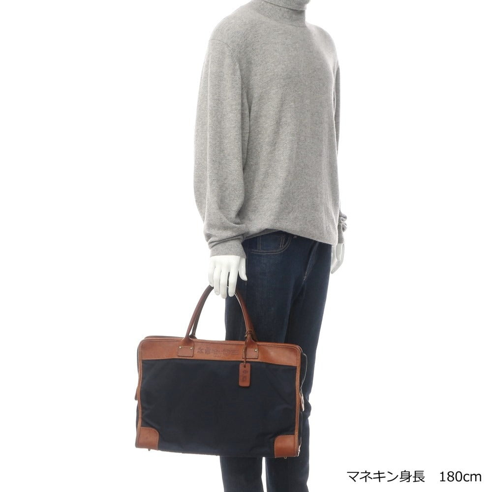 [Used] Felisi 12-39 Nylon Briefcase Navy x Brown [Condition Rank C] [Men&