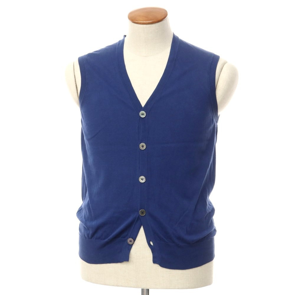 [Used] Drumohr Cotton Knit Vest Dark Blue [46] [Condition Rank B] [Men&