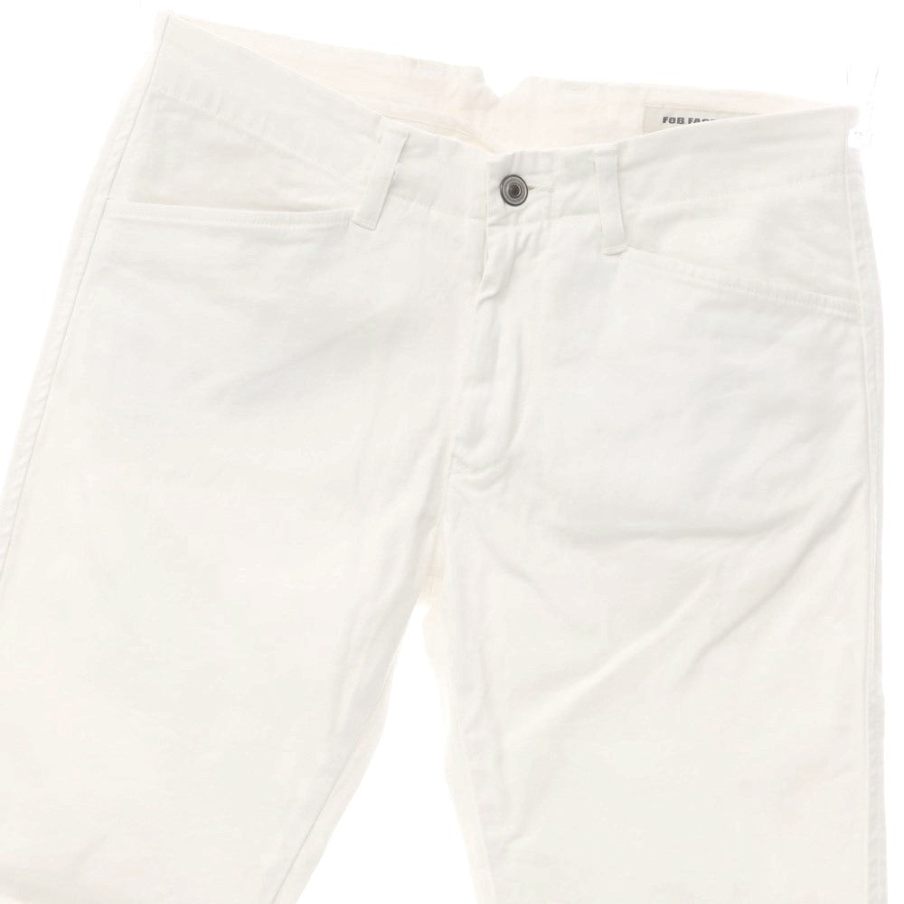 [Used] FOB FACTORY Stretch Cotton Chino Pants White [2/M] [Condition Rank C] [Men&