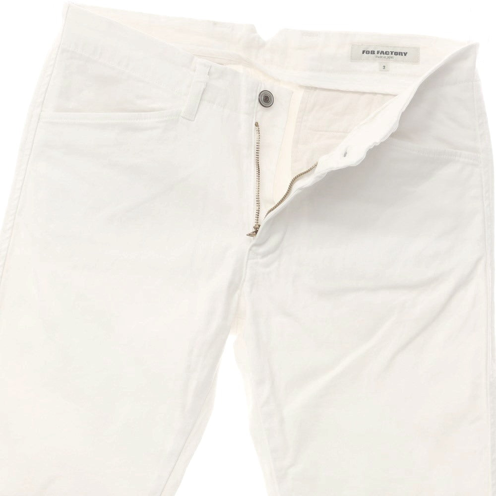 [Used] FOB FACTORY Stretch Cotton Chino Pants White [2/M] [Condition Rank C] [Men&