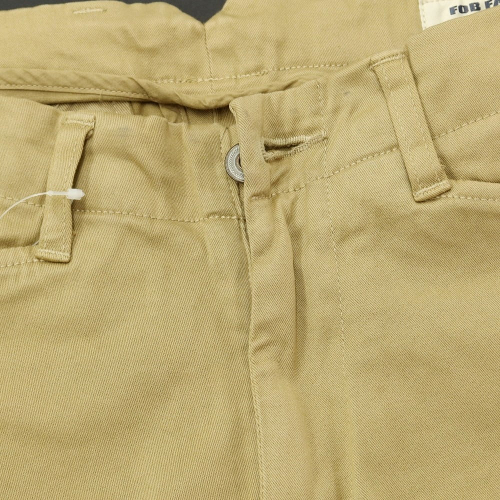 [Used] FOB FACTORY Stretch Cotton Chino Pants Khaki Beige [2/M] [Condition Rank C] [Men&