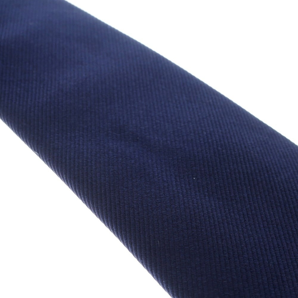 [Used] Makers Shirt Kamakura 3-fold silk plain tie navy [NVY] [S/S/A/W] [Condition rank B] ​​[Men&