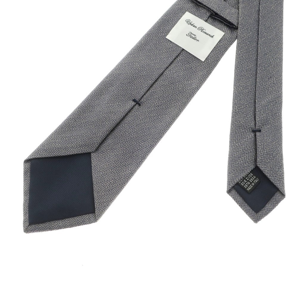 [Used] URBAN RESEARCH 3-fold plain silk tie, navy grey [NVY] [S/S/A/W] [Condition: B] [Men&