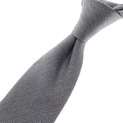 [Used] URBAN RESEARCH 3-fold plain silk tie, navy grey [NVY] [S/S/A/W] [Condition: B] [Men&