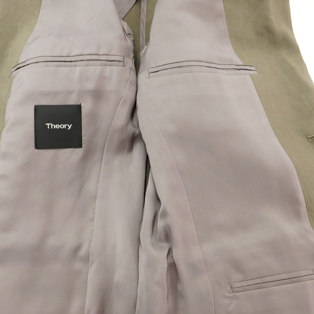 [Used] Theory Linen Rayon 2B Casual Jacket
 Grayish olive color [Size 36] [KAK] [S/S] [Condition rank C] [Men&