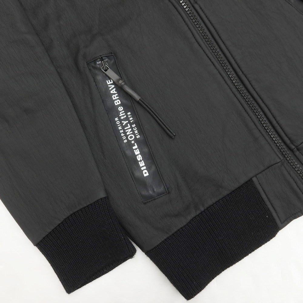 【中古】ディーゼル DIESEL ポリウレタンコーティング スウェットパーカー ブラック【サイズXS】【BLK】【A/W】【状態ランクB】【メンズ】 [EPD]