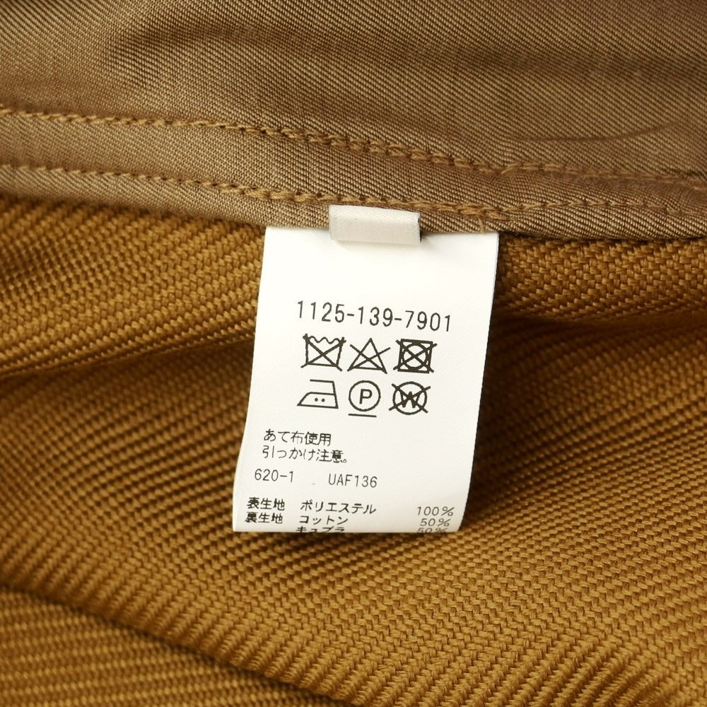 【中古】ユナイテッドアローズ UNITED ARROWS ツイル織ポリエステル ワイドシルエット シャツ キャメルブラウン【 S 】【 状態ランクB 】【 メンズ 】