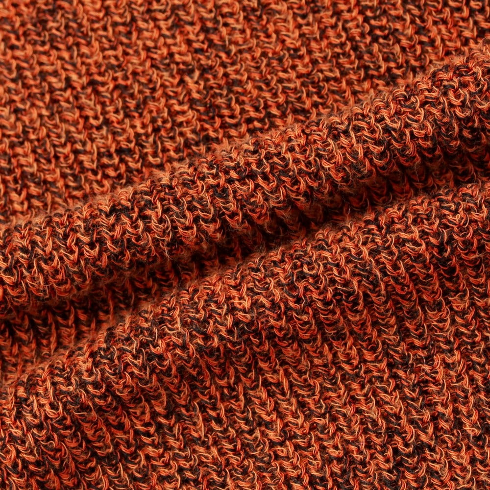 [Used] VEIN Spring/Summer 2023 Cotton Crew Neck Pullover Knit Orange x Black [2] [Condition Rank B] [Men&