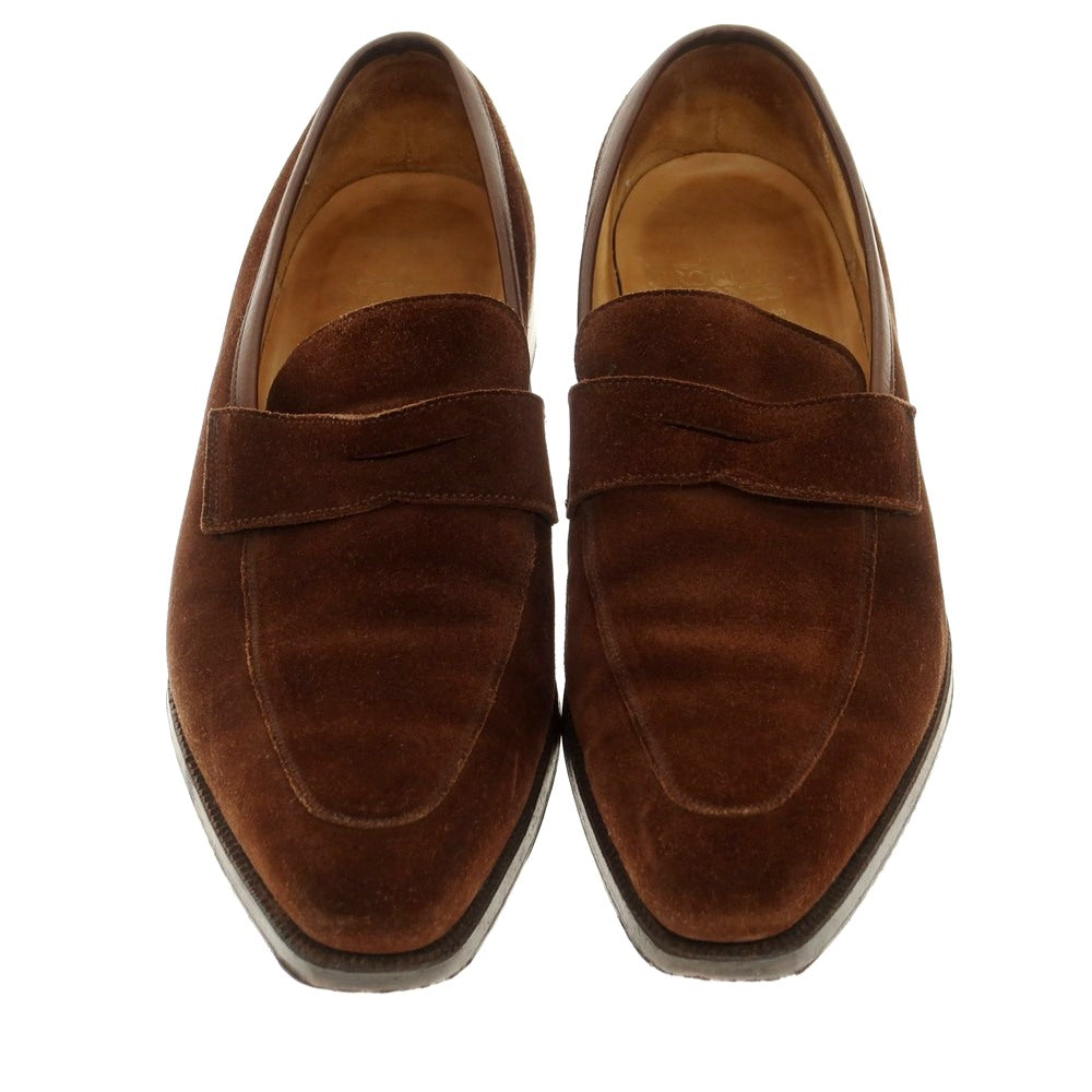 [Used] Crockett &amp;amp; Jones CROCKETT &amp;amp; JONES BEAMS F special order RUTLAND suede coin loafer brown [9] [Condition rank C] [Men&