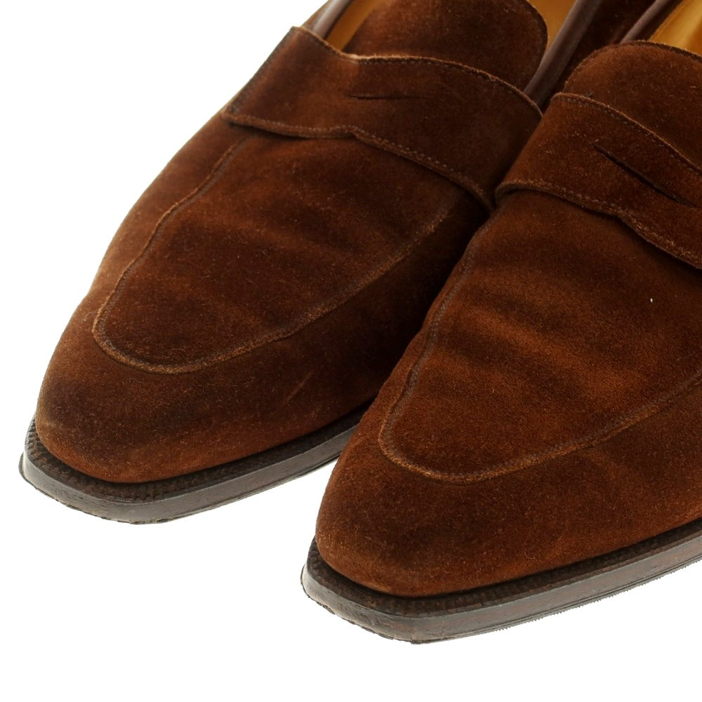 [Used] Crockett &amp;amp; Jones CROCKETT &amp;amp; JONES BEAMS F special order RUTLAND suede coin loafer brown [9] [Condition rank C] [Men&