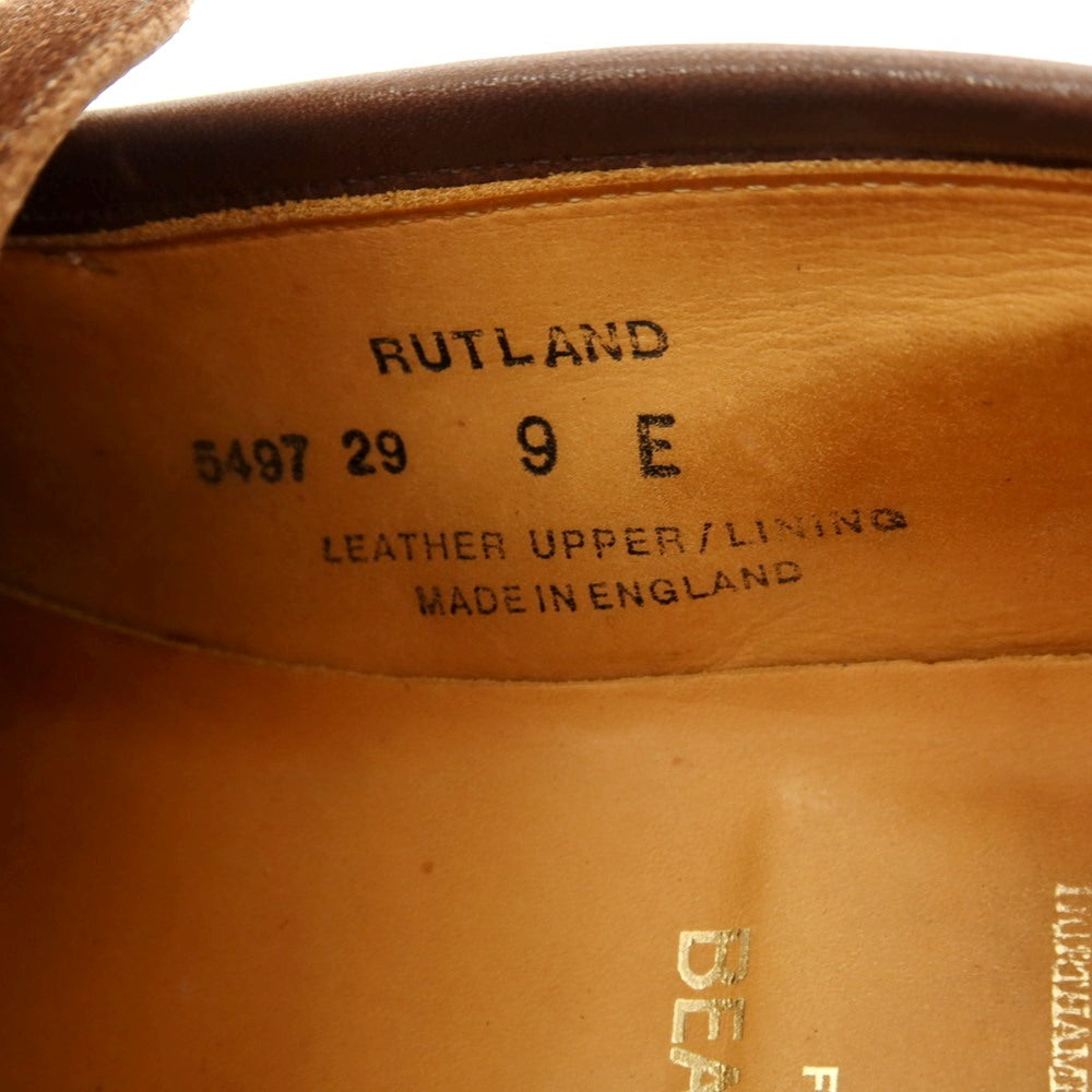 【中古】クロケットアンドジョーンズ CROCKETT&amp;JONES BEAMS F別注 RUTLAND スエード コインローファー ブラウン【 9 】【 状態ランクC 】【 メンズ 】
[EPD]