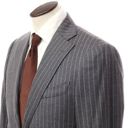 [Used] Takizawa Shigeru Wool Set-up 3-Button Suit Gray x Off-White [Drop7-48] [Condition Rank C] [Men&