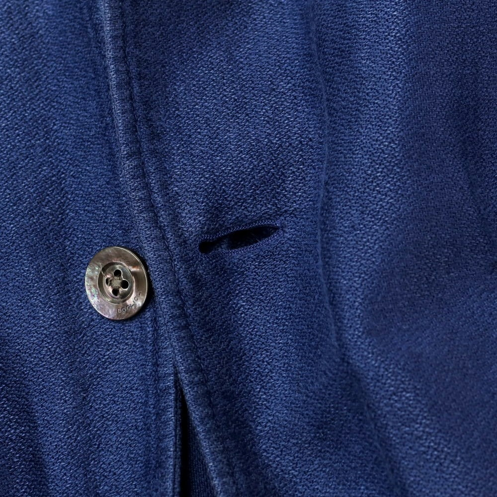 [Used] BOGLIOLI Linen Cotton 2B Casual Jacket Blue [48] [Condition Rank C] [Men&