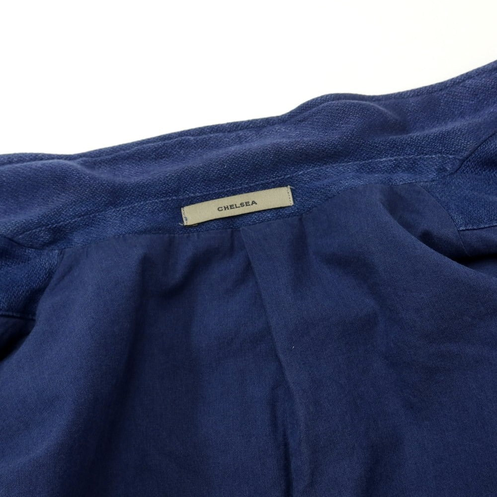 [Used] BOGLIOLI Linen Cotton 2B Casual Jacket Blue [48] [Condition Rank C] [Men&