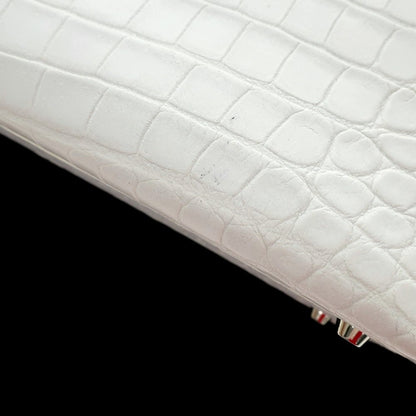 [Used] SERGE AMORUSO Custom Crocodile Handbag White [Condition Rank A] [Women&