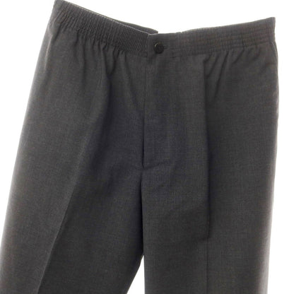 [Used] CELLAR DOOR Stretch polyester wool easy slacks pants dark gray [46] [Condition rank A] [Men&