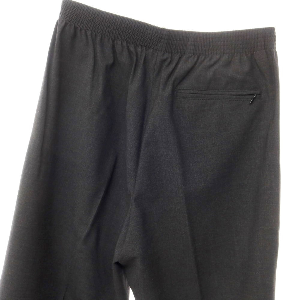 [Used] CELLAR DOOR Stretch polyester wool easy slacks pants dark gray [46] [Condition rank A] [Men&