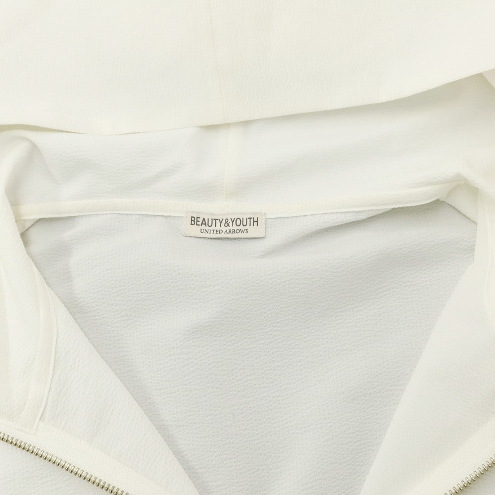 [Used] BEAUTY&amp;amp;YOUTH UNITED ARROWS Polyester Zip-up Hoodie Off-white [M] [Condition Rank C] [Men&