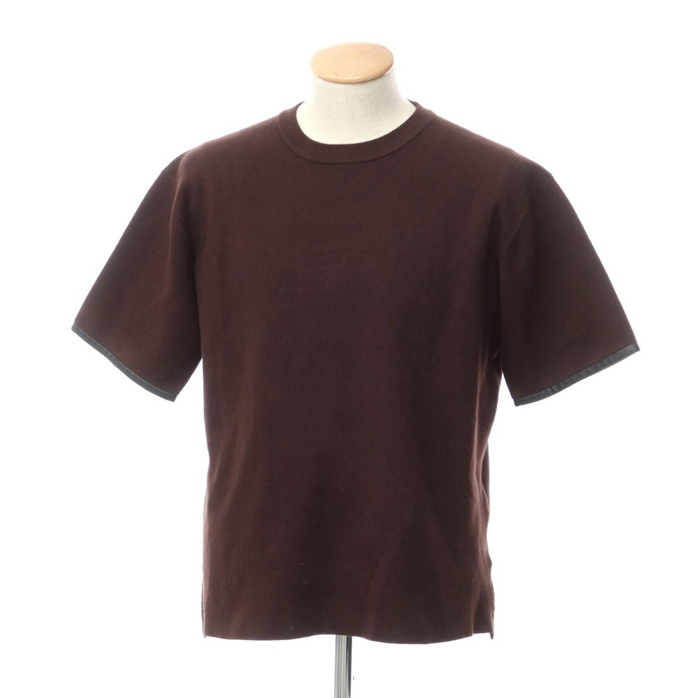 [Used] ESTNATION Cotton Polyester Short Sleeve Pullover Knit Dark Brown [S] [Condition Rank C] [Men&