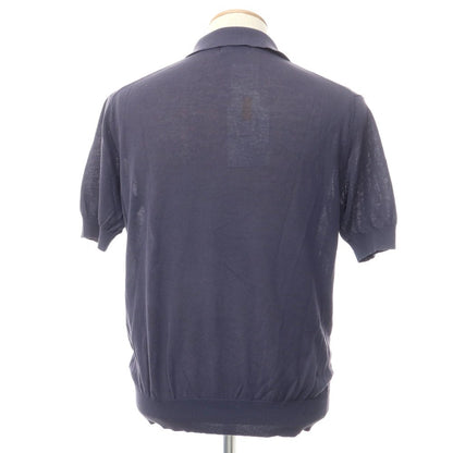 [Used] Rinascente Cotton Short Sleeve Polo Knit Grayish Navy [2] [Condition Rank C] [Men&