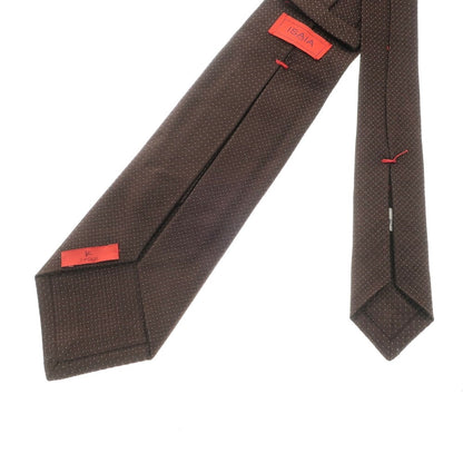 [Used] ISAIA 7FOLD Silk Plain Tie Brown [BRW] [S/S/A/W] [Condition Rank B] ​​[Men&