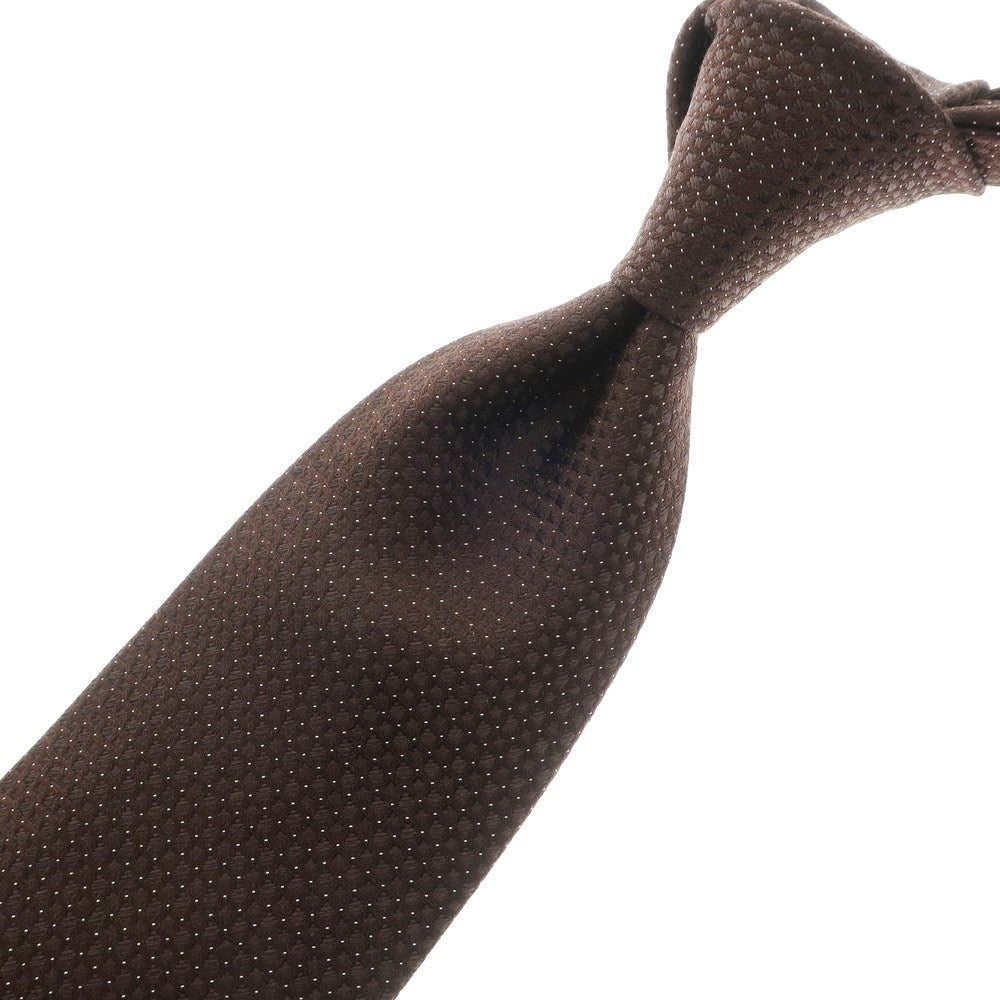 [Used] ISAIA 7FOLD Silk Plain Tie Brown [BRW] [S/S/A/W] [Condition Rank B] ​​[Men&