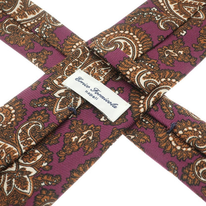 [Used] ERRICO FORMICOLA 3-fold silk paisley necktie purple x brown [PUP] [S/S/A/W] [Condition Rank A] [Men&