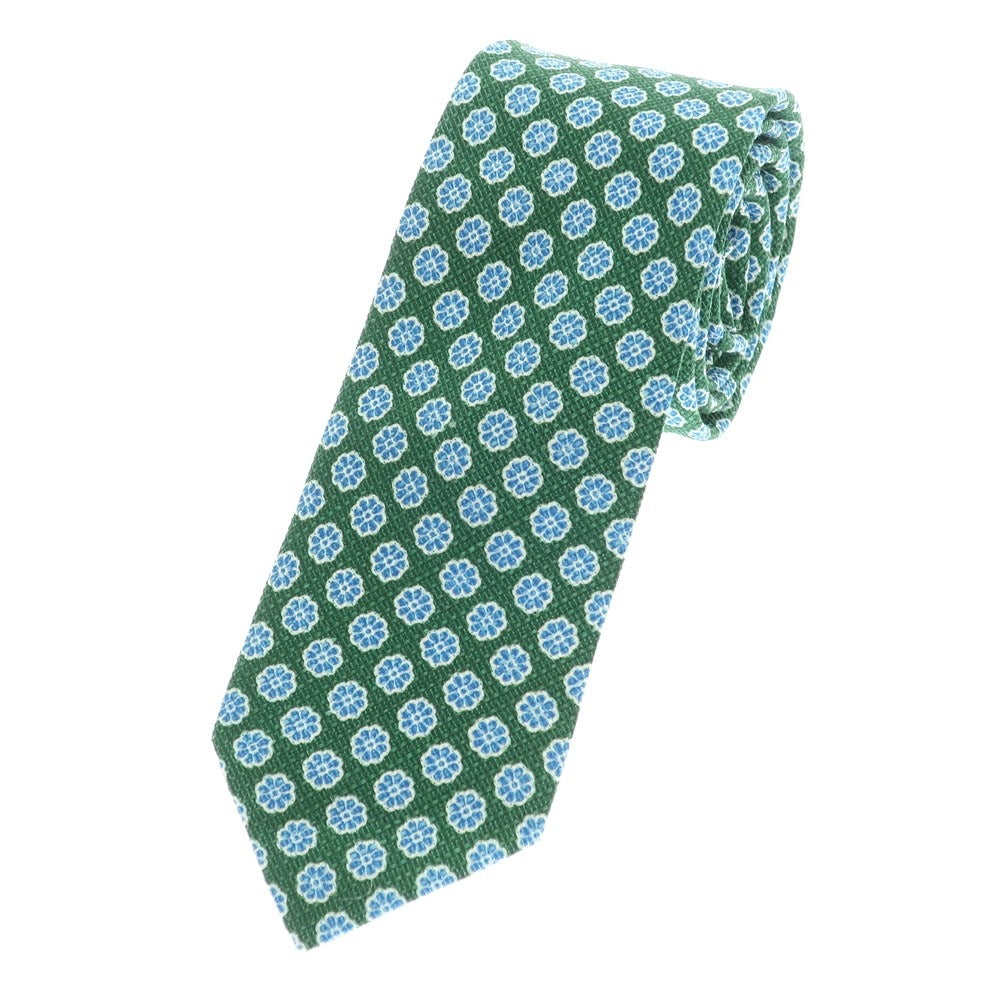 [Used] LBM1911 LBM1911 Tri-fold Silk Small Pattern Necktie Green x Blue [GRN] [S/S/A/W] [Condition Rank B] ​​[Men&