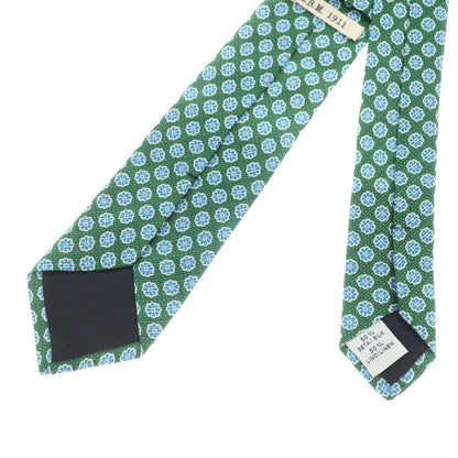 [Used] LBM1911 LBM1911 Tri-fold Silk Small Pattern Necktie Green x Blue [GRN] [S/S/A/W] [Condition Rank B] ​​[Men&