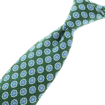 [Used] LBM1911 LBM1911 Tri-fold Silk Small Pattern Necktie Green x Blue [GRN] [S/S/A/W] [Condition Rank B] ​​[Men&