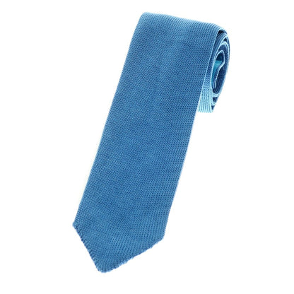 [Used] BOGLIOLI Silk Knit Tie Blue [BLU] [S/S/A/W] [Condition Rank B] ​​[Men&