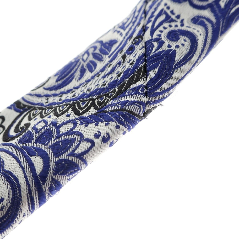 [Used] DOT TAILOR Sette Pieghe Silk Paisley Pattern Necktie White x Purple [WHT] [S/S/A/W] [Condition Rank B] ​​[Men&