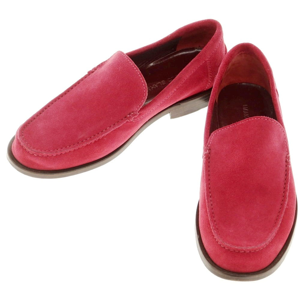 [Used] Manolo Blahnik MANOLO BLAHNIK Suede Moccasin Vamp Loafer Purple Pink [7] [Condition Rank C] [Men&