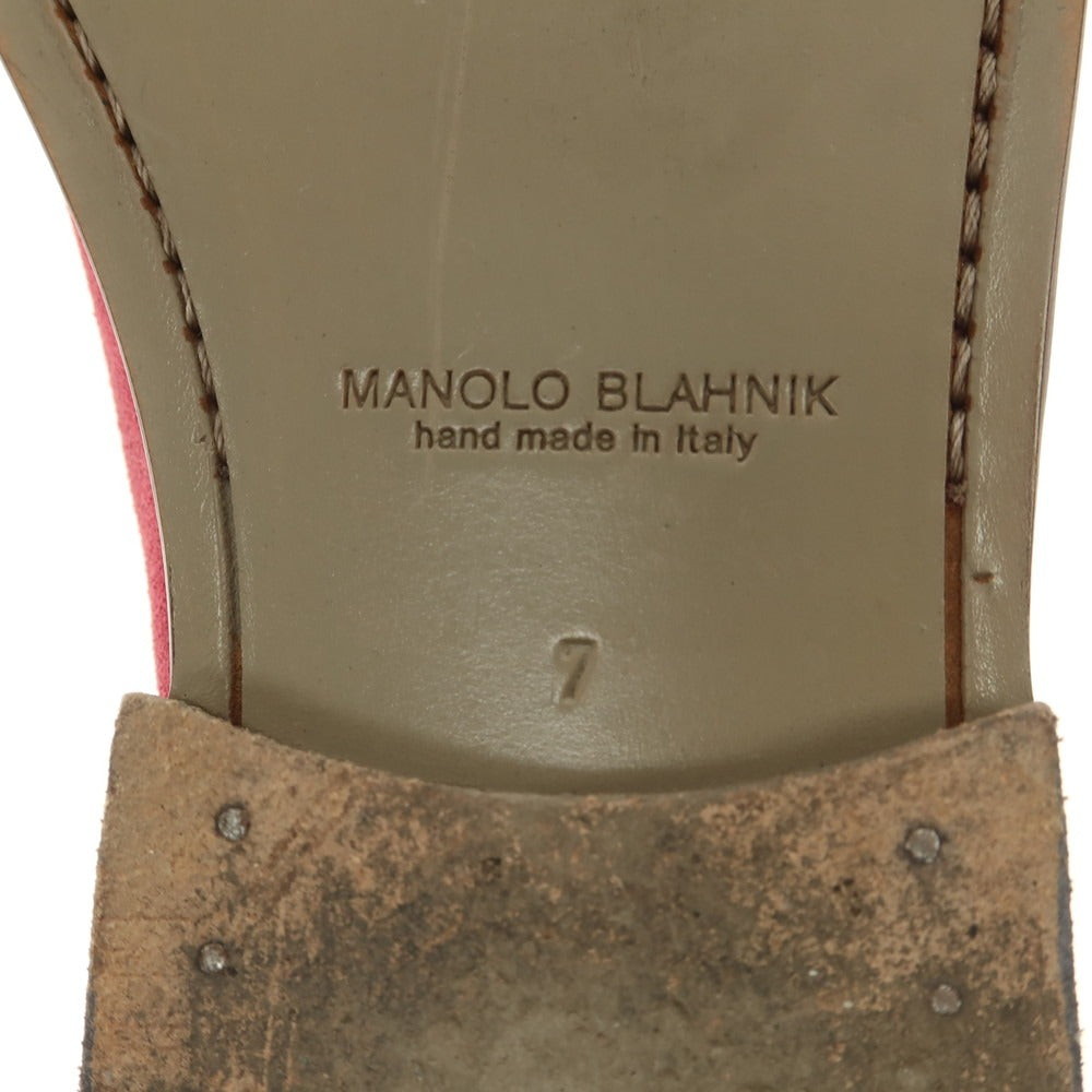 【中古】マノロブラニク MANOLO BLAHNIK スエード モカシン ヴァンプローファー パープルピンク【 7 】【 状態ランクC 】【 メンズ 】
[EPD]