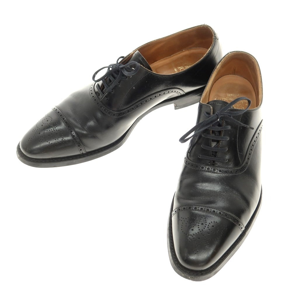 【中古】クロケットアンドジョーンズ CROCKETT&amp;JONES MALTON セミブローグ ドレスシューズ ブラック【 9 1/2 E 】【 状態ランクC 】【 メンズ 】
[EPD]