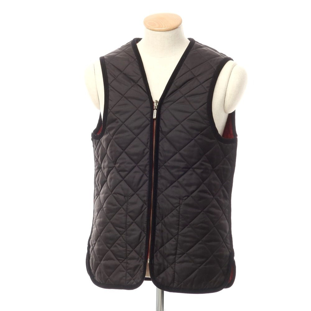 [Used] Barbour SL LINER nylon quilted vest, black [36] [Condition rank A] [Men&