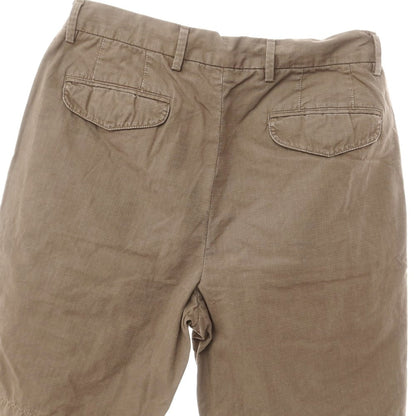 [Used] GERMANO BEAMS F Special Order Trendy Cotton Shorts Brown [46] [Condition Rank C] [Men&