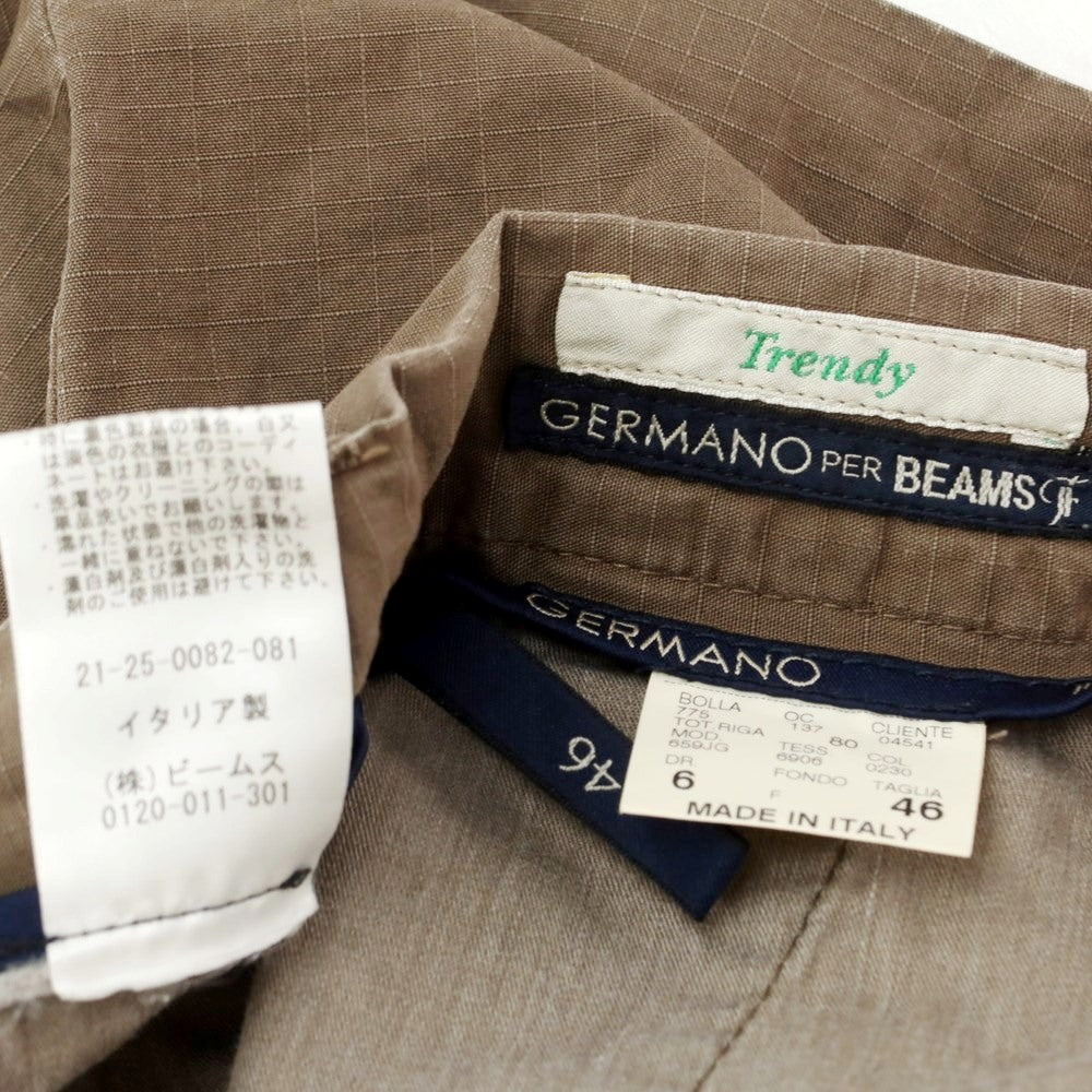 [Used] GERMANO BEAMS F Special Order Trendy Cotton Shorts Brown [46] [Condition Rank C] [Men&