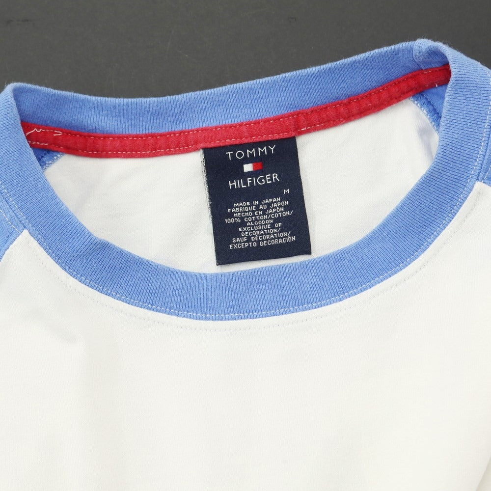 【中古】トミーヒルフィガー TOMMY HILFIGER コットン クルーネック 半袖Ｔシャツ ホワイトxゼファブルー【 M 】【 状態ランクC 】【 メンズ 】
[DPD]