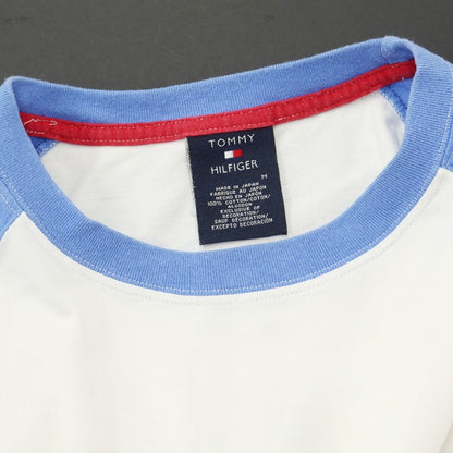 [Used] Tommy Hilfiger TOMMY HILFIGER Cotton Crew Neck Short Sleeve T-Shirt White x Zephyr Blue [M] [Condition Rank C] [Men&