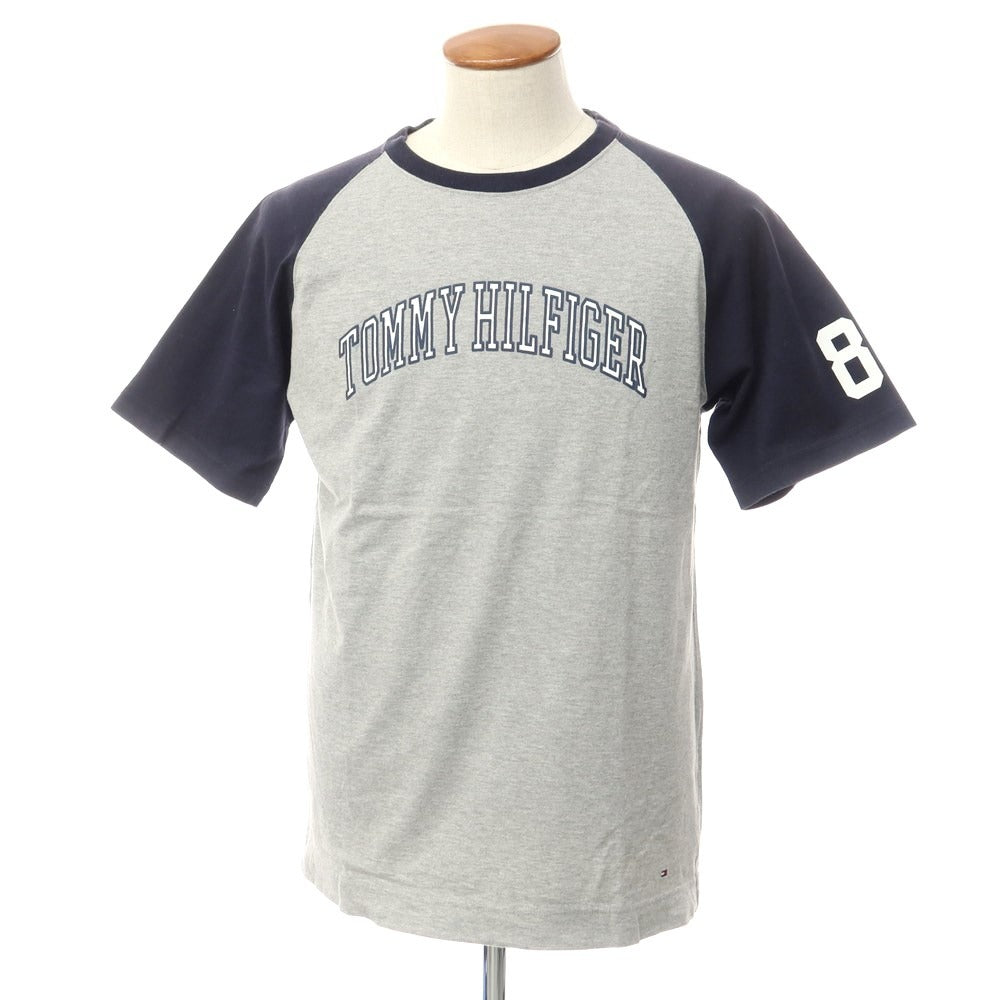 【中古】トミーヒルフィガー TOMMY HILFIGER コットン クルーネック 半袖Ｔシャツ グレーxダークネイビー【 M 】【 状態ランクC 】【 メンズ 】
[APD]