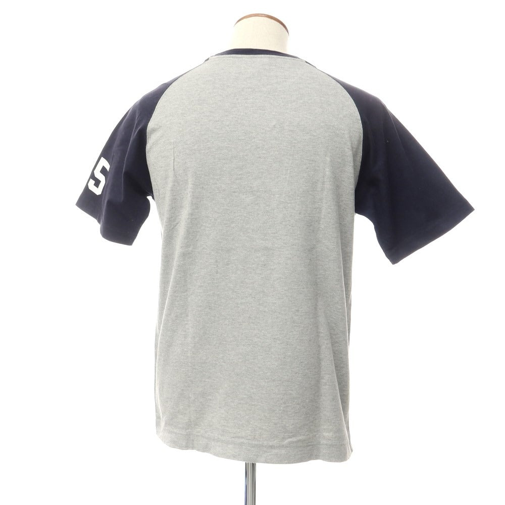 [Used] Tommy Hilfiger TOMMY HILFIGER Cotton Crew Neck Short Sleeve T-Shirt Gray x Dark Navy [M] [Condition Rank C] [Men&