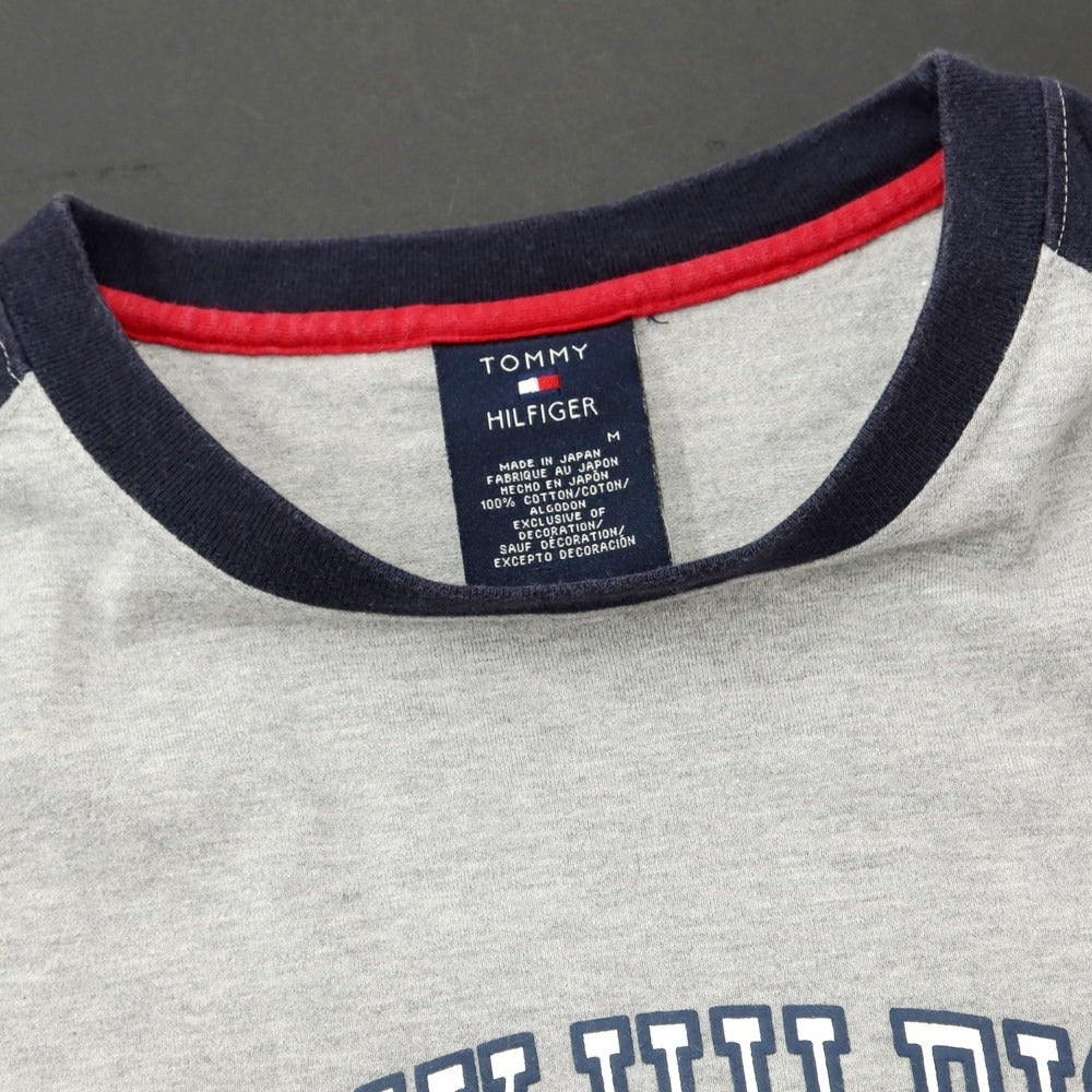 [Used] Tommy Hilfiger TOMMY HILFIGER Cotton Crew Neck Short Sleeve T-Shirt Gray x Dark Navy [M] [Condition Rank C] [Men&