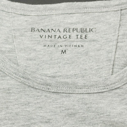 [Used] Banana Republic Cotton Crew Neck Short Sleeve T-Shirt Gray [M] [Condition Rank C] [Men&